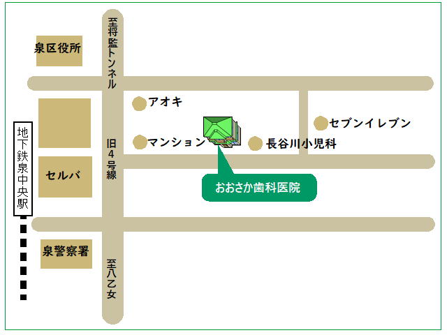 おおさか歯科医院地図